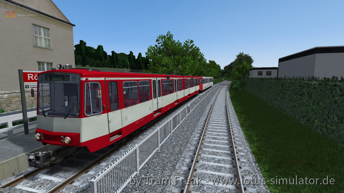 Mit den B-Wagen 2035 und 2032 auf der Kölner Linie 9