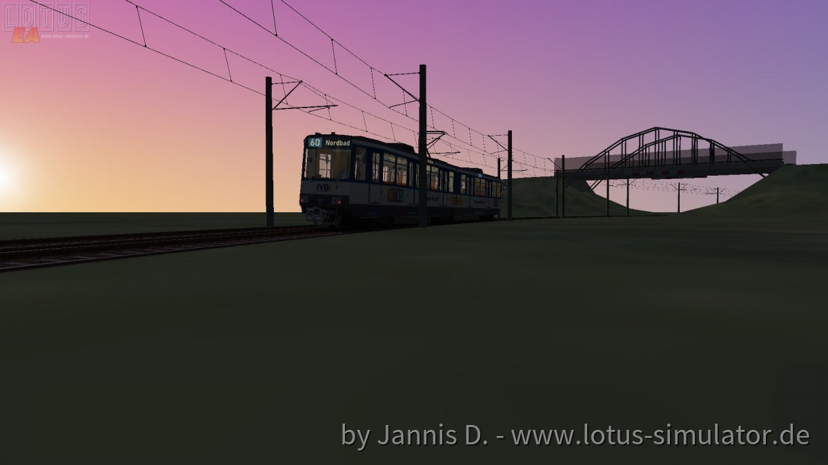 Mit dem B80D in den Sonnenuntergang