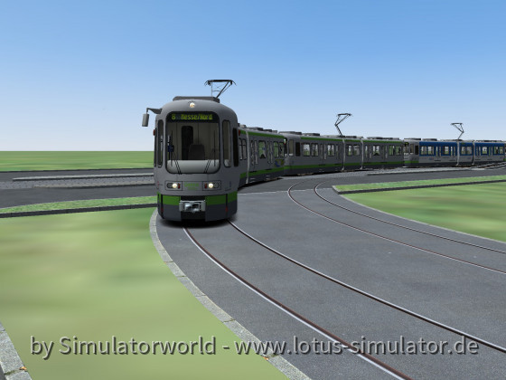 Ein Vier-wagen Zug auf der Linie 8!
