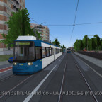 Treffen von 2 GT6N und einer N8C NF als Fahrschule in Rheinhausen