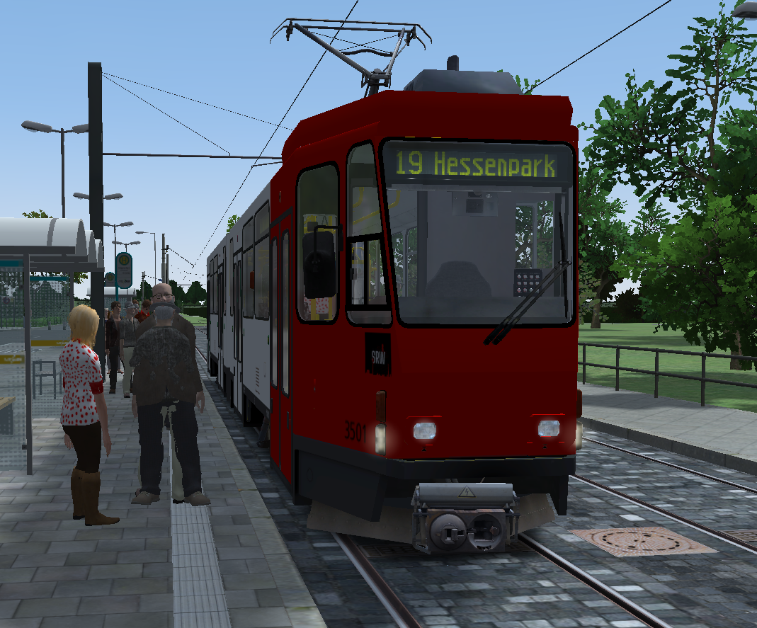 3501 auf der Linie 19