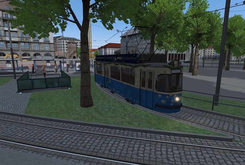Test Fahrt mit der Christkindl Tram