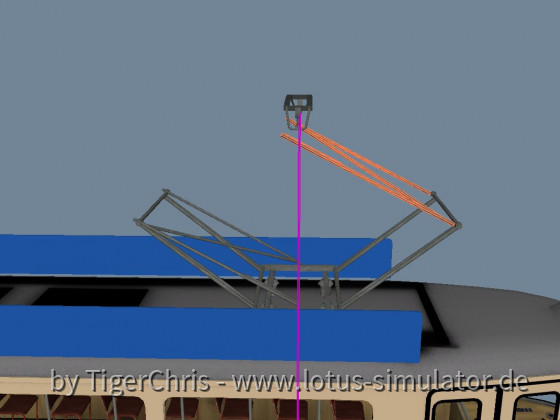 Den Scherenstrom Abnehmer vom P1 ( W . I . P ) animieren