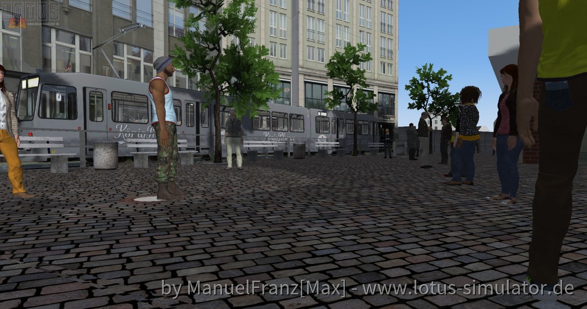 Ein Marktplatz wird belebt