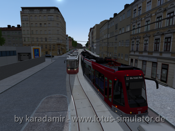 OZMT-17M in Vienna on tram route 11.