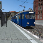 Ein Bild vergangener Tage, als GT8 Wagen 2965 noch täglich im Dienst war