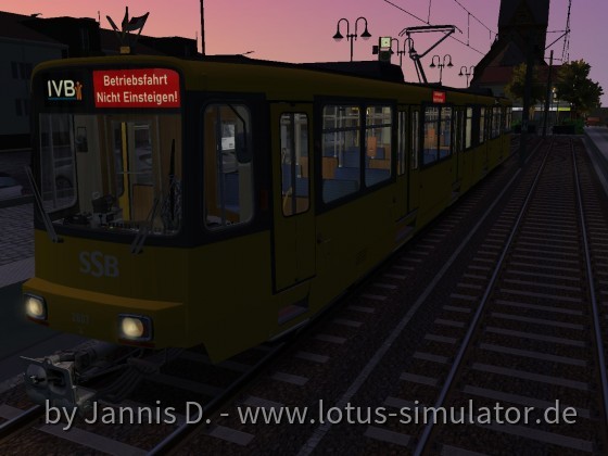 Mit dem B80D in den Sonnenuntergang