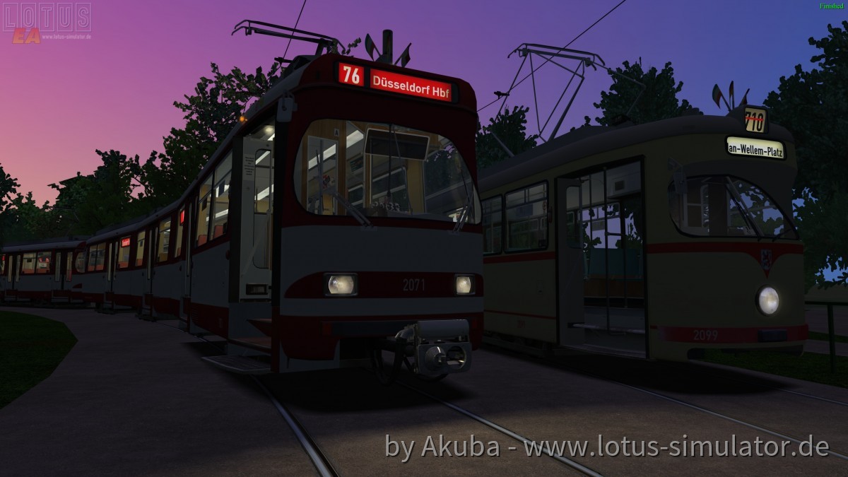 Warten auf eine Abendliche Abfahrt.