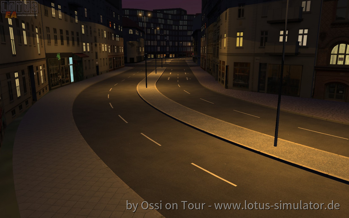 Die ersten Strassenlampen sind auch schon angebracht und ein Test im dunkeln gemacht