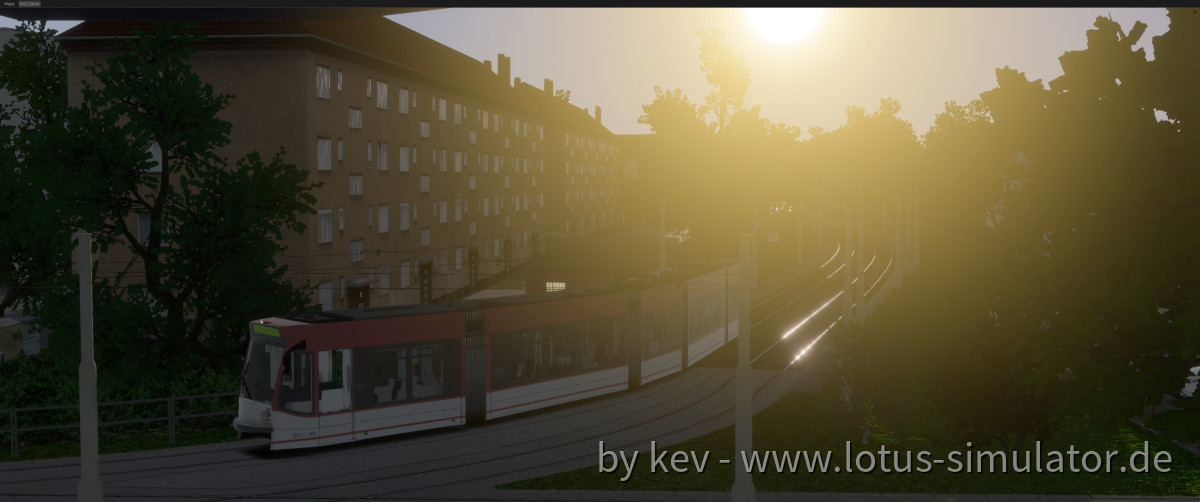 Erster Combino-Fahrtest in LOTUS.NG