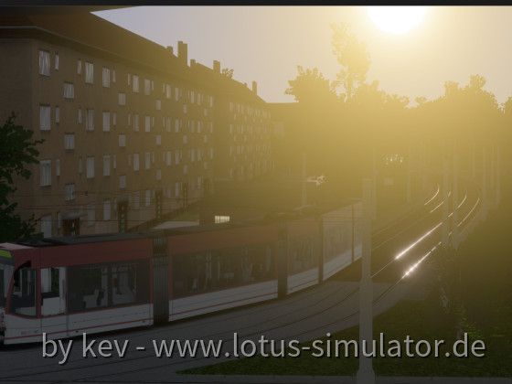 Erster Combino-Fahrtest in LOTUS.NG