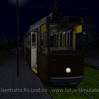 Mit der GANZ ICS Straßenbahn nachts auf der Waldbahn :D