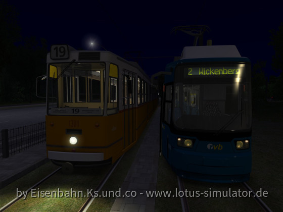 Mal wieder mit der GANZ ICS  Straßenbahn in Rheinhausen. Hier trifft der ICS grad auf einen GT6N