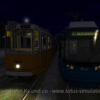 Mal wieder mit der GANZ ICS  Straßenbahn in Rheinhausen. Hier trifft der ICS grad auf einen GT6N