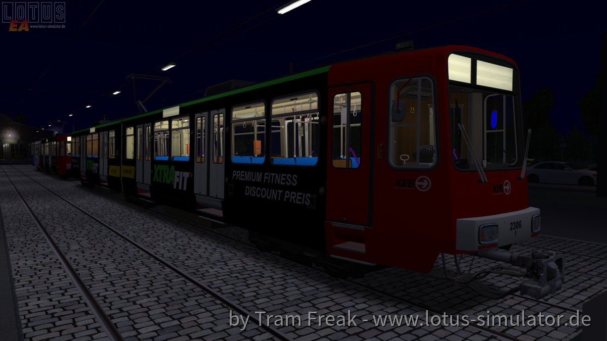 2306 und 2305 der KVB zu Besuch in Koblenz