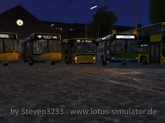 Bus-Treffen auf Diorama