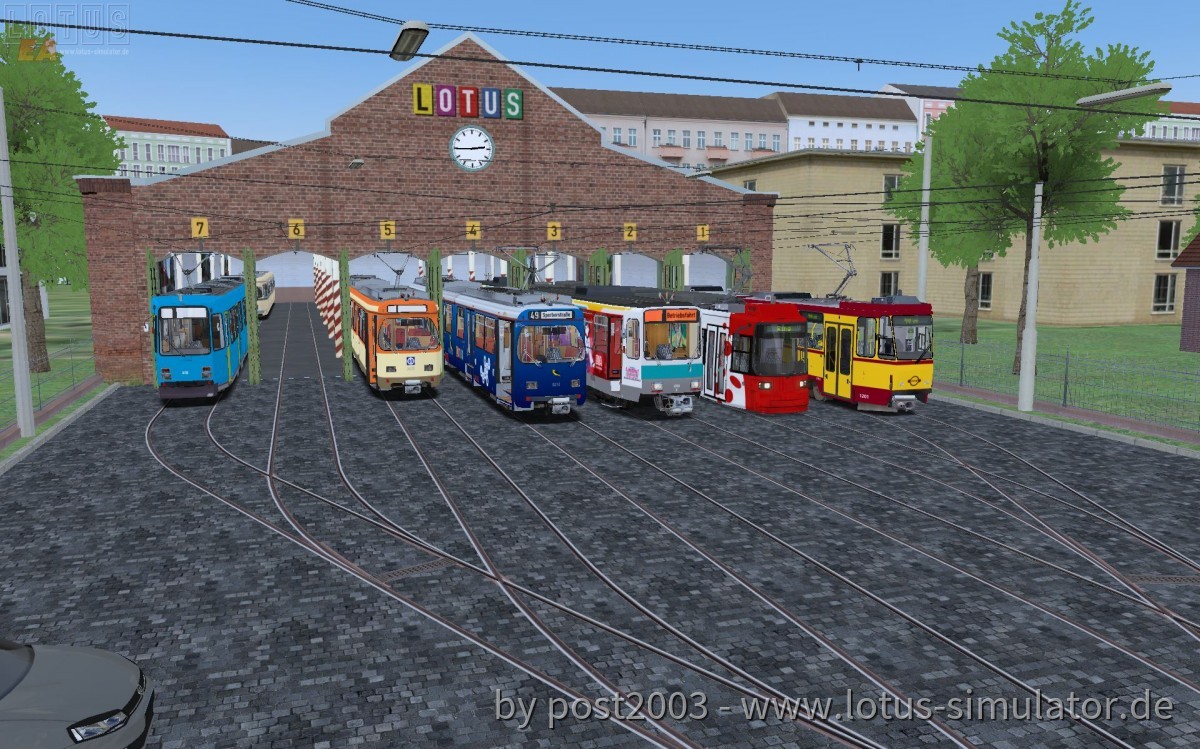 Wenn man den Pc mal belasten möchte: Sehr viele Fahrzeuge des Simulators auf einem Bild!