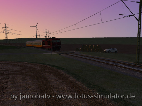 Fahrt in der Abendsonne