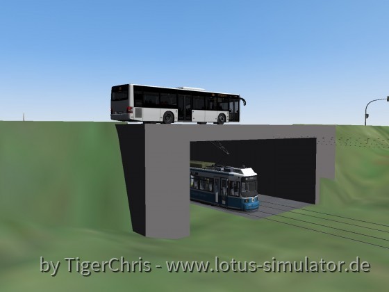 Testfahrt Bus Brücke  / Testdriving Bus Brige