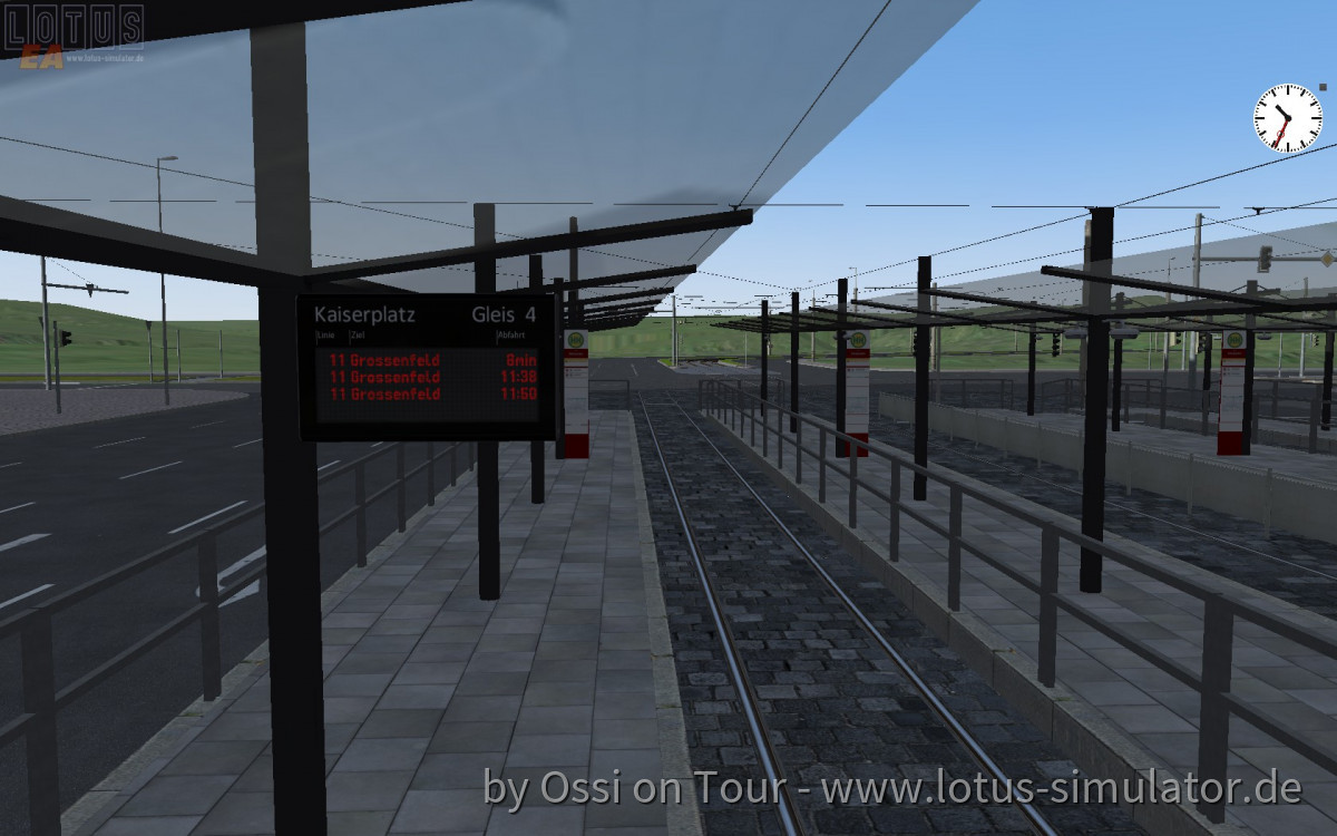 Erster Versuch mit Fahrplan und Tram + DFI Anzeige