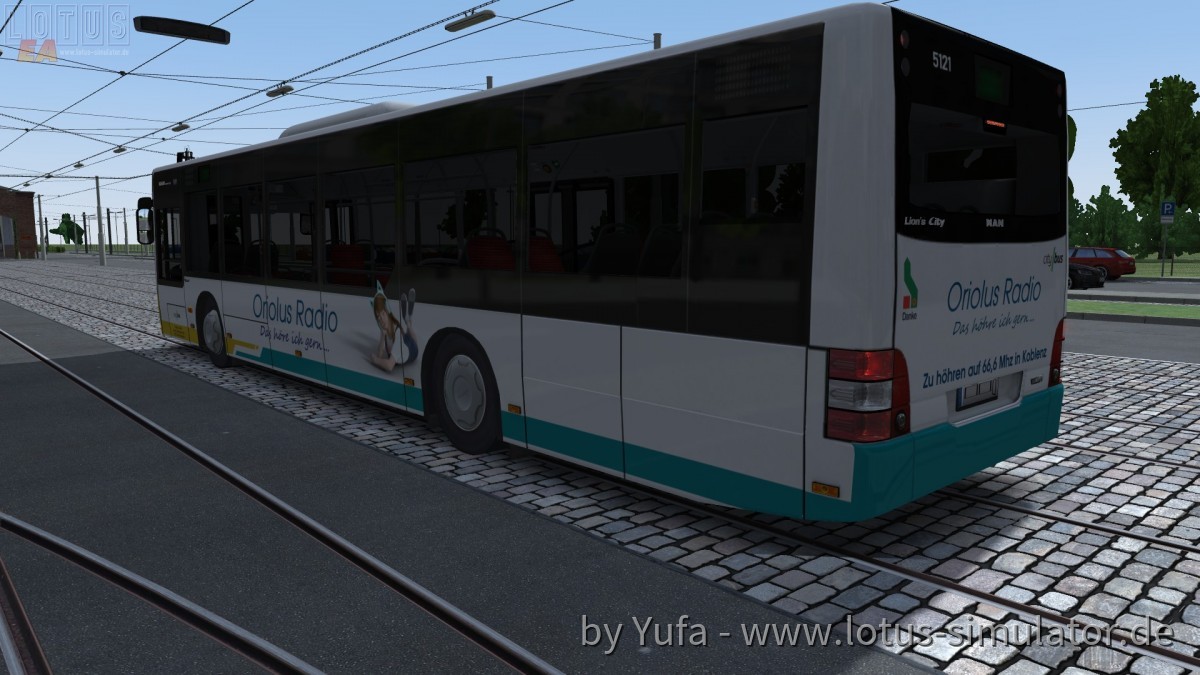 Frische Werbung auf dem Betriebshof