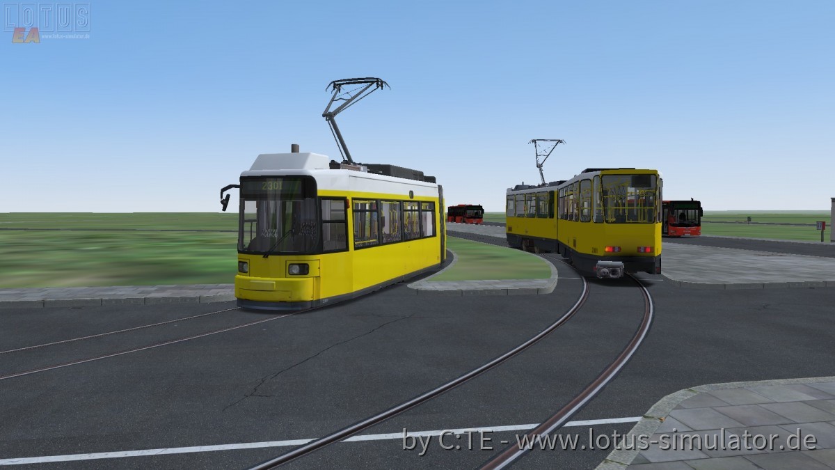 Straßenbahn am Neustädter Dorfplatz