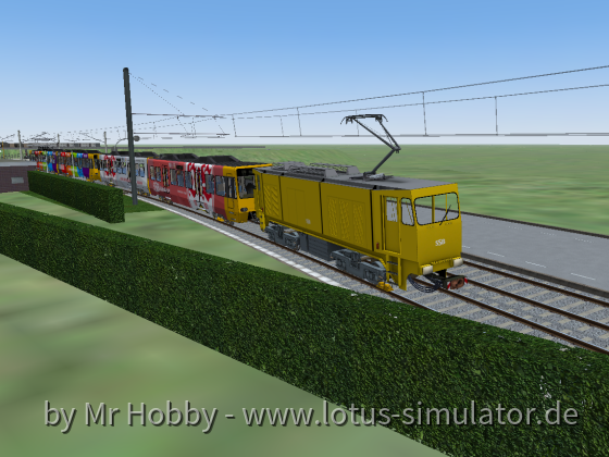 Stadtbahn Abschleppfahrt in Unteraichen