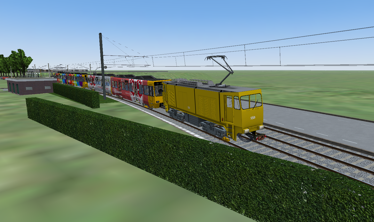 Stadtbahn Abschleppfahrt in Unteraichen